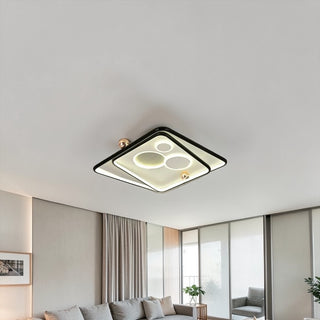 Zwarte dimbare plafondlamp LED afstandsbediening