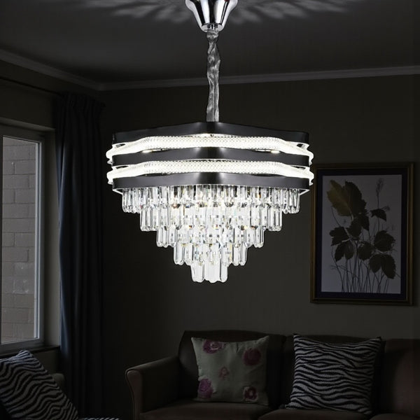 Smoke Hanglamp met Dubbele LED-strips 45 Ø