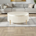 Japandi Salontafel Goudkleurig  – Exclusief Design in Tijdloze Rust
