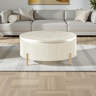 Japandi Salontafel Goudkleurig  – Exclusief Design in Tijdloze Rust