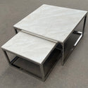 Salontafels marmer Miraggio zilver