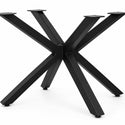 Eettafel Ovaal Zwart – Luxe Tafel met Moderne Uitstraling - 160cm