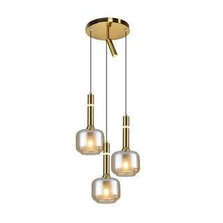 Hanglamp 3 bollen Amber glas Bella