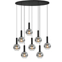 Hanglamp eettafel ovaal smoke