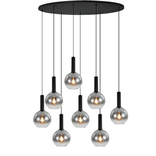 Hanglamp eettafel ovaal smoke
