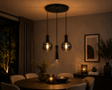 Industriële Hanglamp – Smoke Glas – 3-Lichts – Dimbaar