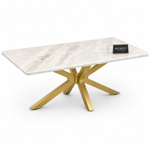 Salontafel Goud Travertin Langwerpig Elena