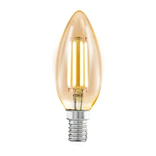 Led lamp E14 spiraal 4W dimbaar Amber kleurig