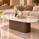 Salontafel Keramiek Ovaal Bruin 130 cm - Samara