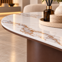 Salontafel Keramiek Ovaal Bruin 130 cm - Samara