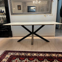 Marmerlook eettafel 180x90cm