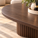 Salontafels Mangohout Ovaal Bruin 130 cm - Tina