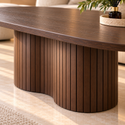 Salontafels Mangohout Ovaal Bruin 130 cm - Tina