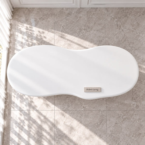 Eettafel Ovaal Witte MDF 180 x 90 cm - Lila