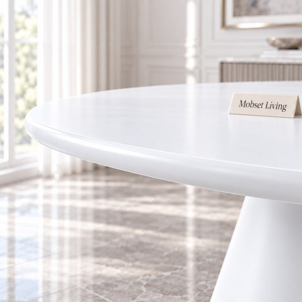 Eettafel Rond Witte MDF 130 cm - Lila