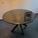 Eettafel zwart rond 130 cm