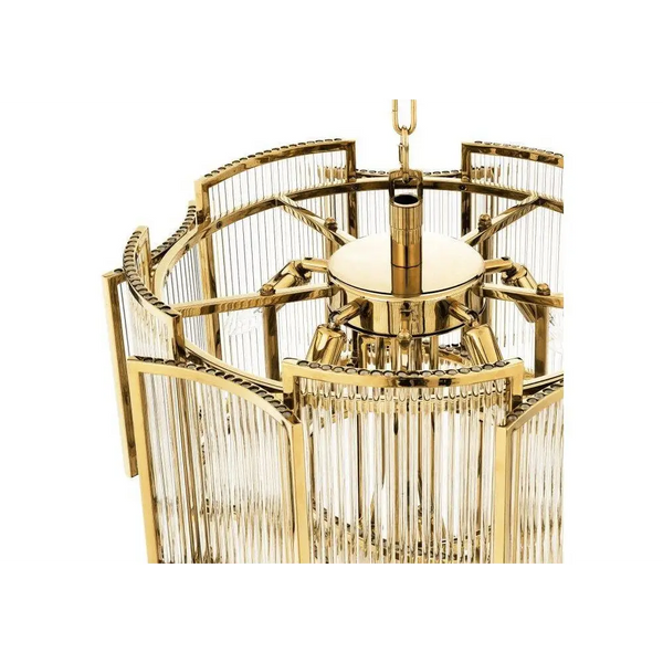 Chandelier 'Jet Set' met helder glas - Mobset Home