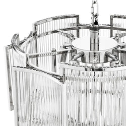 Chandelier 'Jet Set' met helder glas - Mobset Home