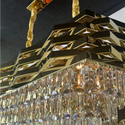 Eettafel hanglamp goud Lucia