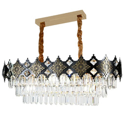 eettafel hanglamp smoke goud 
