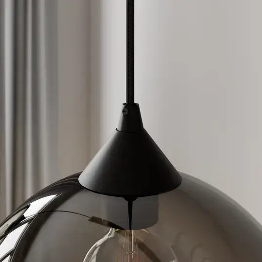 Exclusieve smoke eettafel hanglamp