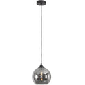 Hanglamp 1 bol smoke glas 20cm - Mobset Home