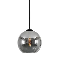 Hanglamp 1 bol smoke glas 20cm - Mobset Home
