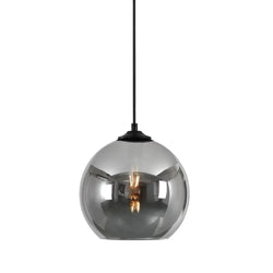Hanglamp 1 bol smoke glas 30cm - Mobset Home