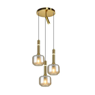 Hanglamp 3 bollen Amber glas Bella