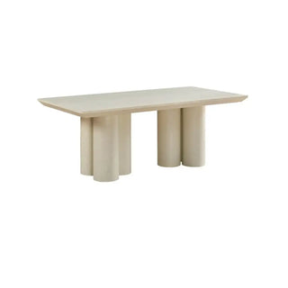 Japandi eettafel crème