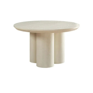 Japandi eettafel crème rond