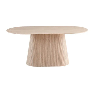 Japandi eettafel ovaal