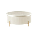 Japandi salontafel rond white