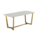 Marmer eettafel goud 