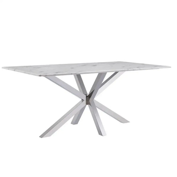 Eettafel marmerlook 