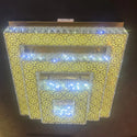 Moderne Gouden Vierkantig LED-lamp met Bluetooth Audio