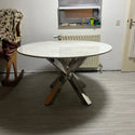 Ronde eettafel zilver x poten
