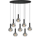 Hanglamp eettafel ovaal smoke