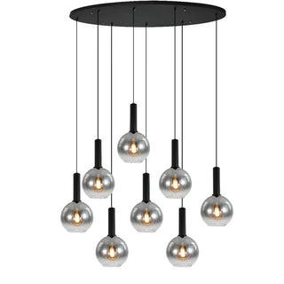 Hanglamp eettafel ovaal smoke