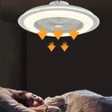 Plafondlamp ventilator 7 kleuren RGB