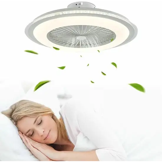 Plafondlamp ventilator 7 kleuren RGB