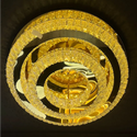Plafondlamp led goud 60cm