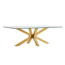 Salontafel glas Marble goud