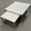 Salontafels marmer Miraggio zilver