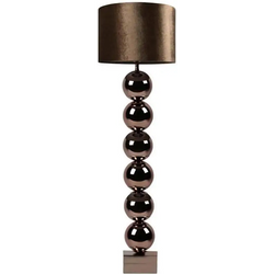 Vloerlamp brons 6 bollen