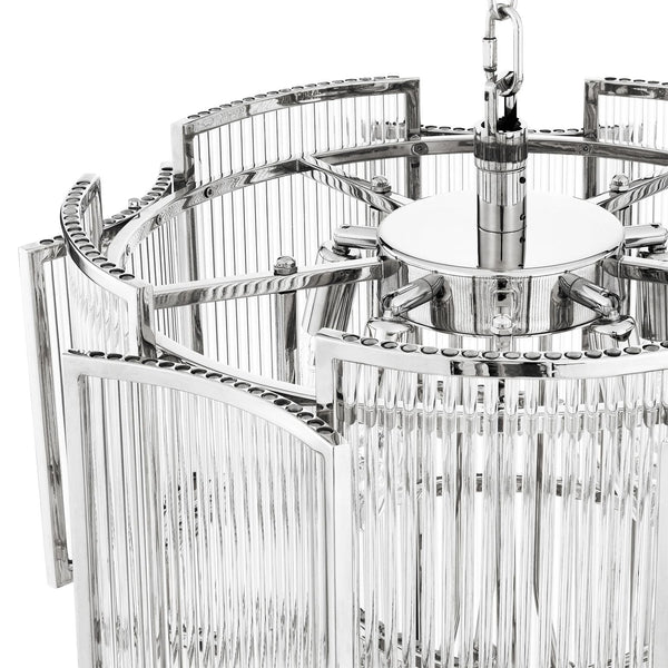 Chandelier 'Jet Set' met helder glas - Mobset Home