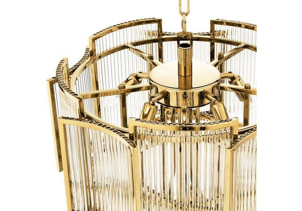 Chandelier 'Jet Set' met helder glas - Mobset Home