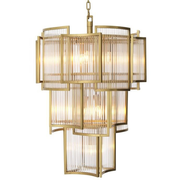 Chandelier 'Jet Set' met helder glas - Mobset Home