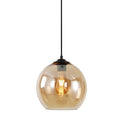 hanglamp 1 bol amber glas 25cm - Mobset Home