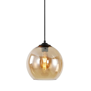 Hanglamp 1 bol Amber glas 30cm - Mobset Home